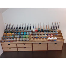 Charger l'image dans la galerie, Bureau complet peintures Citadel 80 pots 6 tiroirs