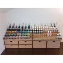 Charger l'image dans la galerie, Bureau complet Citadel 40 pots Vallejo 52 pots 6 tiroirs