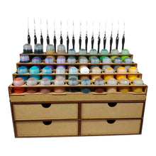 Load image into Gallery viewer, Large Citadel paints rack and four large drawers
