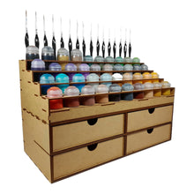 Load image into Gallery viewer, Large Citadel paints rack and four large drawers
