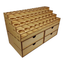 Load image into Gallery viewer, Large Citadel paints rack and four large drawers
