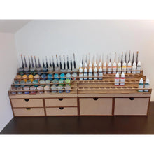 Charger l'image dans la galerie, Bureau complet Citadel 40 pots Vallejo 52 pots 6 tiroirs
