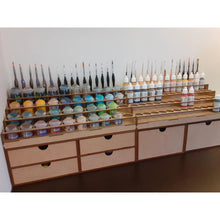 Charger l'image dans la galerie, Bureau complet Citadel 40 pots Vallejo 52 pots 6 tiroirs
