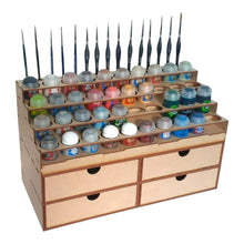 Load image into Gallery viewer, Large Citadel paints rack and four large drawers
