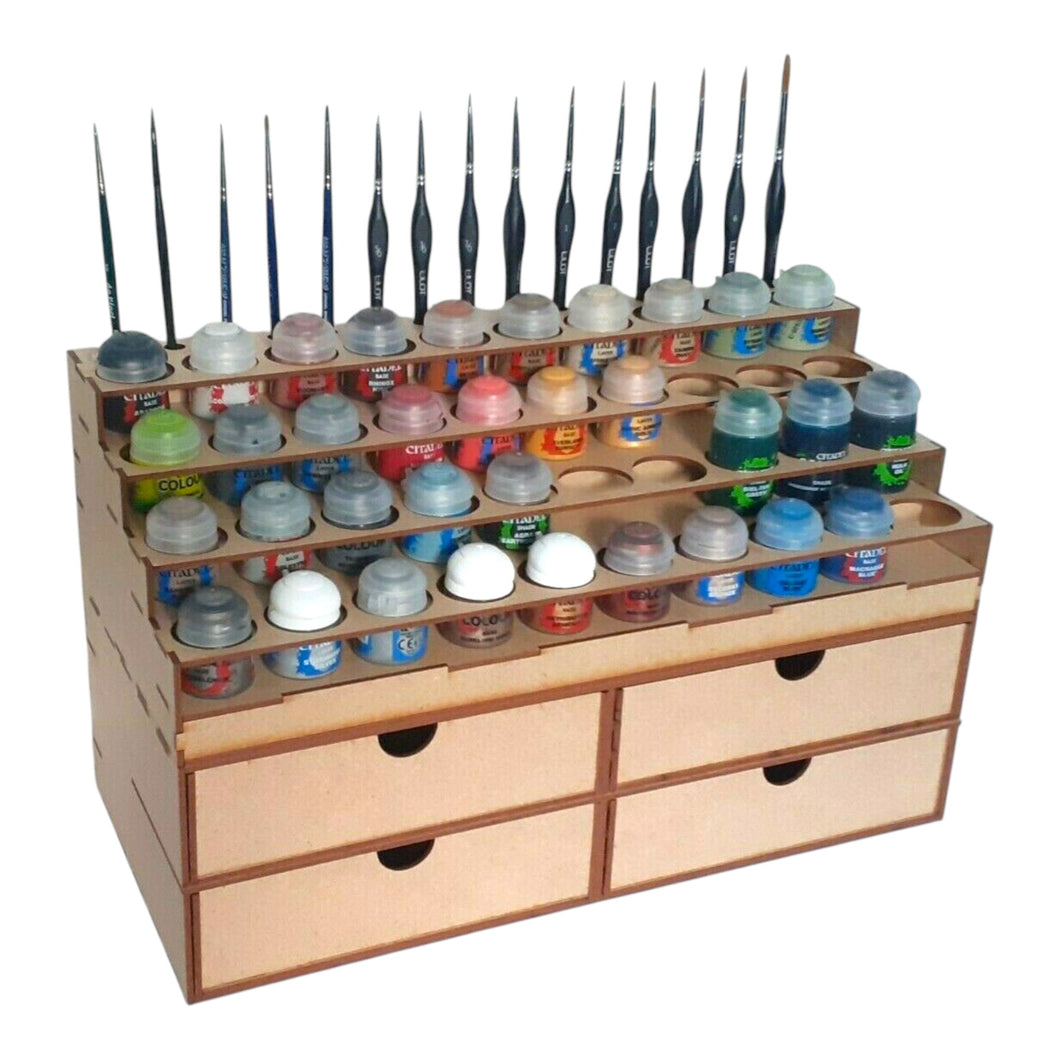 Large Citadel paints rack and four large drawers