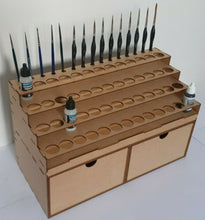 Charger l&#39;image dans la galerie, Grand rangement peintures Vallejo et deux tiroirs profonds
