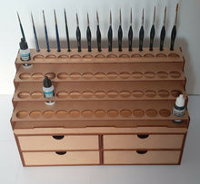 Charger l&#39;image dans la galerie, Grand rangement peintures Vallejo et quatre tiroirs
